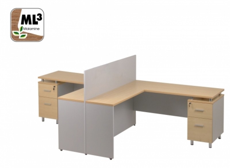 โต๊ะทำงาน รุ่น TWY 280-160 โต๊ะทำงานแบบหลายที่นั่ง เฟอร์นิเจอร์สำนักงาน THE BESTWAY