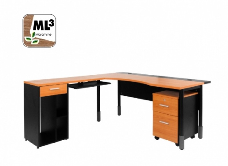 ชุดโต๊ะทำงาน รุ่น MANAGER SET โต๊ะทำงาน เฟอร์นิเจอร์สำนักงาน THE BESTWAY