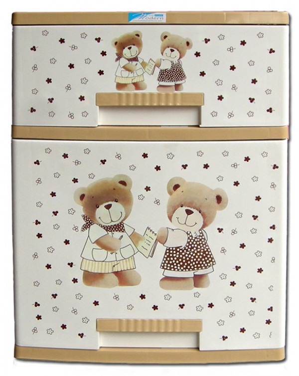 ตู้ลิ้นชัก บี42 น้ำตาล-เหลี่ยม-หมี ตู้ลิ้นชักโดเรม่อน ตู้ลิ้นชัก THE BESTWAY