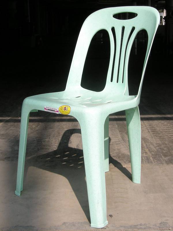 เก้าอี้พลาสติก  เก้าอี้ทอง เกรด A 1.8 kg เก้าอี้มีพนักพิง เก้าอี้พลาสติก THE BESTWAY