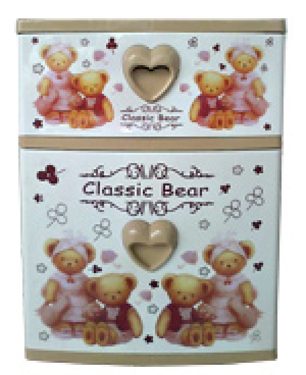 ตู้ลิ้นชัก บี42 น้ำตาล-หัวใจ-หมี ตู้ลิ้นชักโดเรม่อน ตู้ลิ้นชัก THE BESTWAY