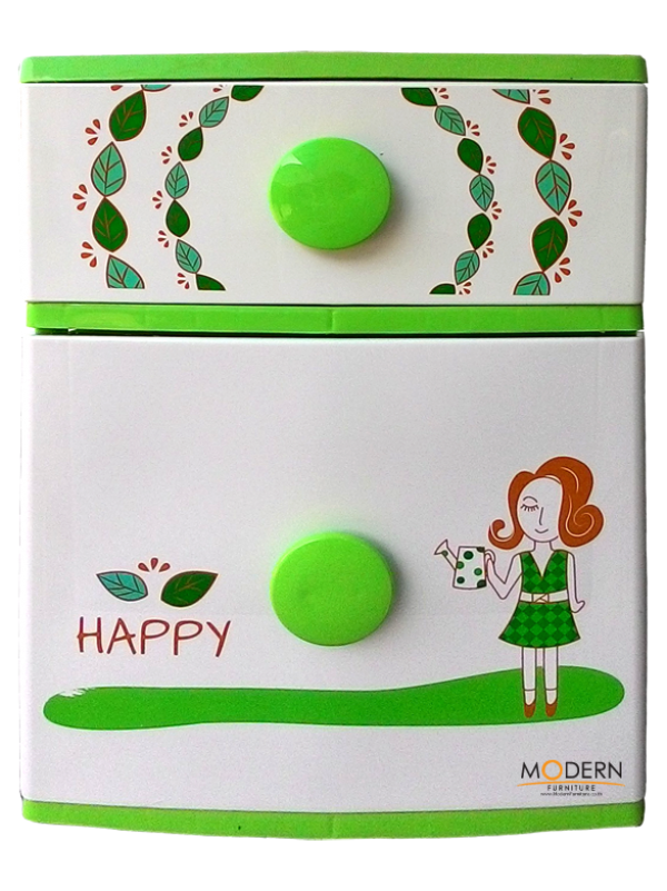 ตู้ลิ้นชัก บี42 เขียว-กลม-สาวน้อย ตู้ลิ้นชักโดเรม่อน ตู้ลิ้นชัก THE BESTWAY