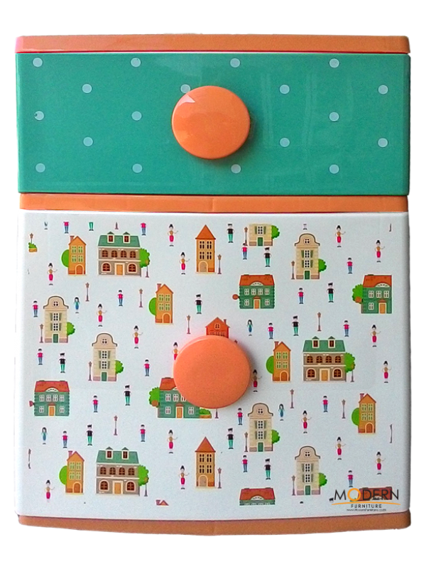 ตู้ลิ้นชัก บี42 ส้ม-กลม-คนเมือง ตู้ลิ้นชักโดเรม่อน ตู้ลิ้นชัก THE BESTWAY