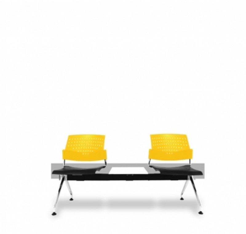 เก้าอี้พักคอย 2 ที่นั่ง รุ่น GD 02/HT เก้าอี้แถว เก้าอี้เหล็ก THE BESTWAY