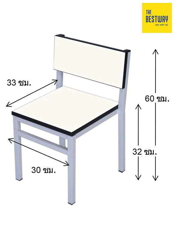 เก้าอี้เดี่ยวกิจกรรมอนุบาล (ขาเหลี่ยม) CC1 เก้าอี้นักเรียน โต๊ะ-เก้าอี้นักเรียน THE BESTWAY