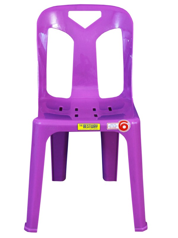 เก้าอี้พลาสติก THE BESTWAY  เกรด A 2.2 kg เก้าอี้มีพนักพิง เก้าอี้พลาสติก THE BESTWAY
