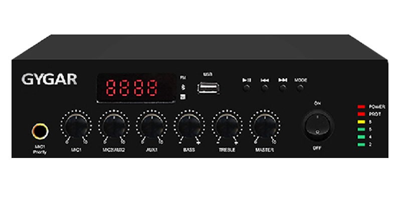 มินิแอมป์ GYGAR Mini Digital Mixer Amplifier AG-GA120D มินิแอมป์ ชุดเครื่องเสียง THE BESTWAY