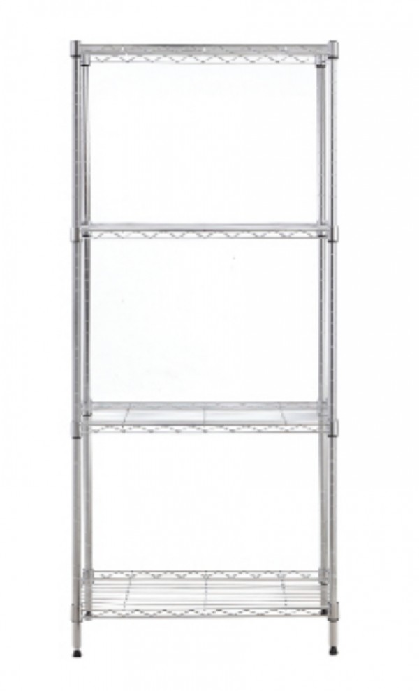 ชั้นวางของ 4 ชั้น MZG ขนาด 60x35x115 cm. รับน้ำหนัก 300 กิโลกรัม ชั้นวางของเหล็ก ชั้นวางของ THE BESTWAY