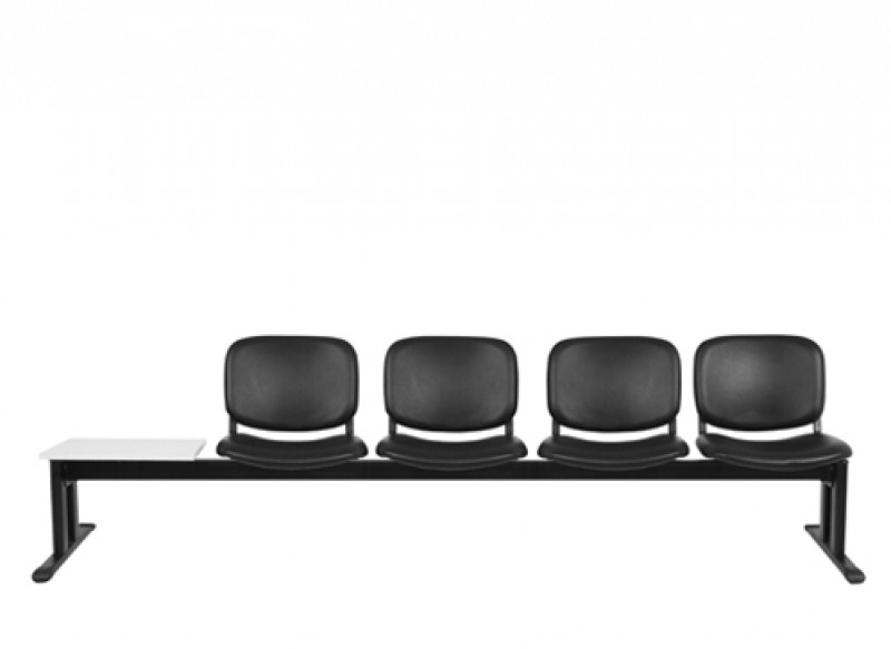 เก้าอี้พักคอย 4 ที่นั่ง รุ่น PM 4/LT,RT (ผ้าฝ้าย) เก้าอี้แถว เก้าอี้เหล็ก THE BESTWAY