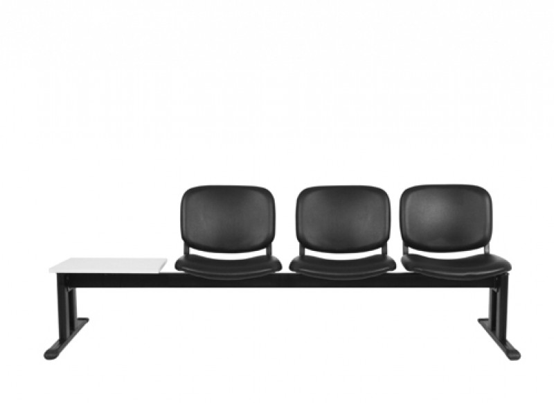 เก้าอี้พักคอย 3 ที่นั่ง รุ่น PM 3/LT,RT (บุผ้าฝ้ายทั้งตัว) เก้าอี้แถว เก้าอี้เหล็ก THE BESTWAY