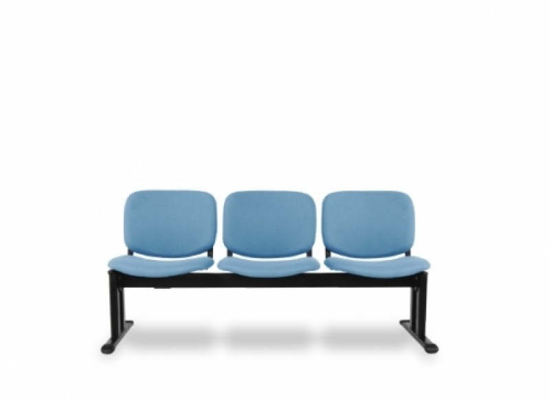 เก้าอี้พักคอย 3 ที่นั่ง รุ่น PM 3 (บุหนังเทียมทั้งตัว) เก้าอี้แถว เก้าอี้เหล็ก THE BESTWAY