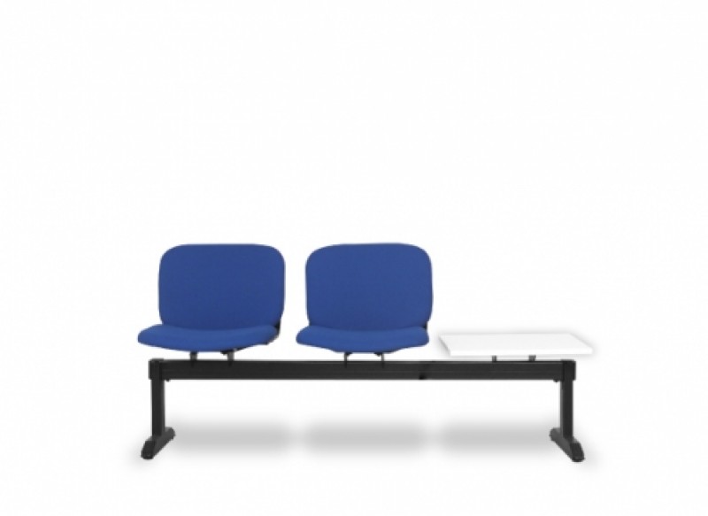 เก้าอี้พักคอย 2 ที่นั่ง รุ่น PM 2/LT,RT (บุผ้าฝ้ายทั้งตัว) เก้าอี้แถว เก้าอี้เหล็ก THE BESTWAY