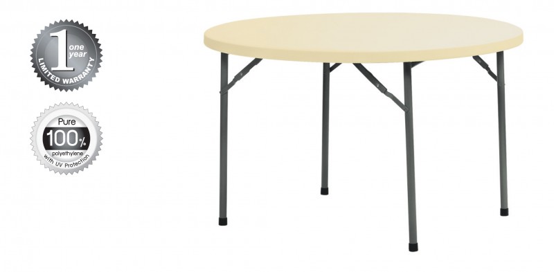 โตะกลมพับ ขนาด 122 x 74 cm. โต๊ะกลมหน้าพลาสติก โต๊ะกลม THE BESTWAY