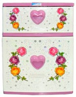 ตู้ลิ้นชัก บี42 ชมพู-หัวใจ-ดอกไม้